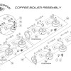 GB5 - FB80 -               Coffee Boiler Assembly