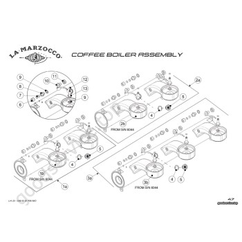 GB5 - FB80 -               Coffee Boiler Assembly