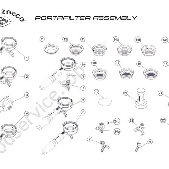 GB5 - FB80 -               Portafilter Assembly