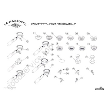 GB5 - FB80 -               Portafilter Assembly