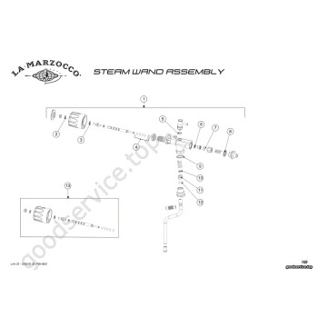 GB5 - FB80 -               Steam Wand Assembly
