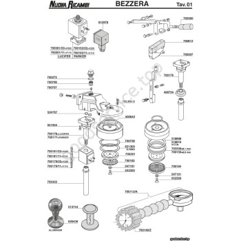 GROUP HEAD AND SOLENOIDS