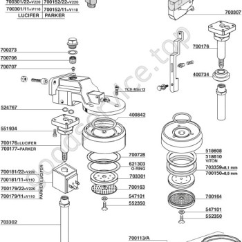 GROUP HEAD AND SOLENOIDS