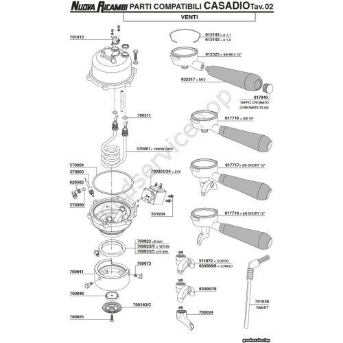 Table CASADIO 02