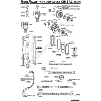 Table CIMBALI 10 Table CIMBALI 10