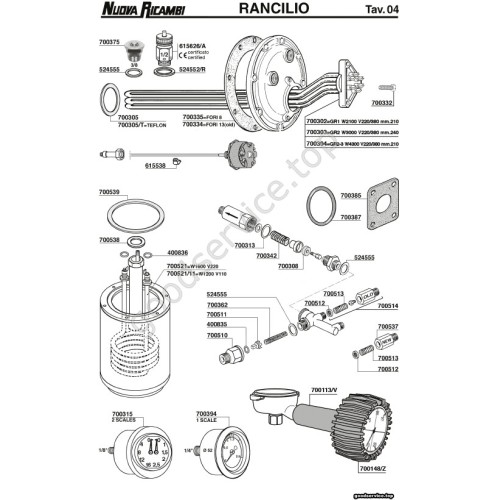 Table RANCILIO 04