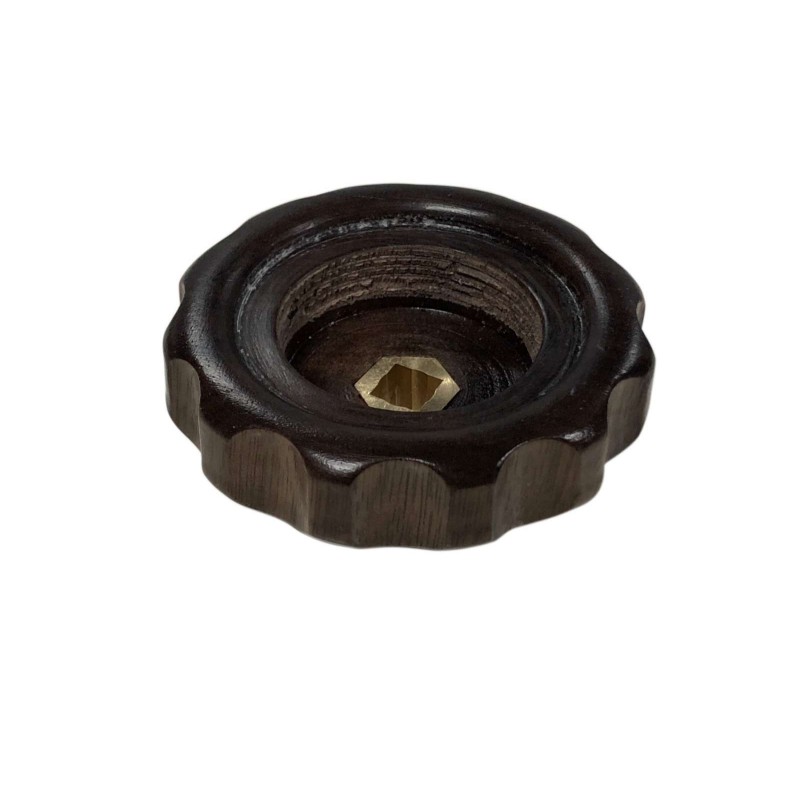 NUT WOOD STEAM KNOB CANALETTO