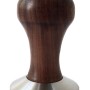 NUT WOODEN/S.STEEL TAMPER ESPRESSO FLAT