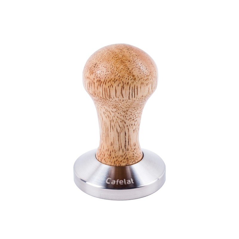 WOODEN/S.STEEL TAMPER ESPRESSO CONVEX