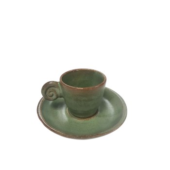 EDO COFFEE SET UZU LINE GREEN