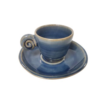 EDO COFFEE SET UZU LINE BLUE