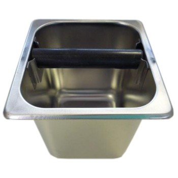 STAINLESS STEEL KNOCK BOX 6"