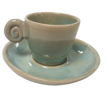 EDO COFFEE SET UZU LINE LIGHT BLUE