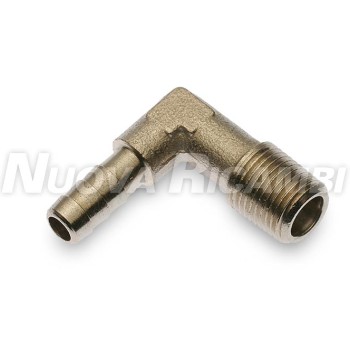 BRASS HOSE BARB MALE WITH CURVE 1/8 6mm