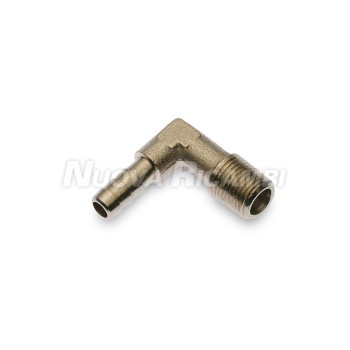 BRASS HOSE BARB MALE WITH CURVE 1/8 6mm