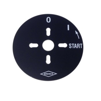 SWITCH PLAQUE 0-1-START