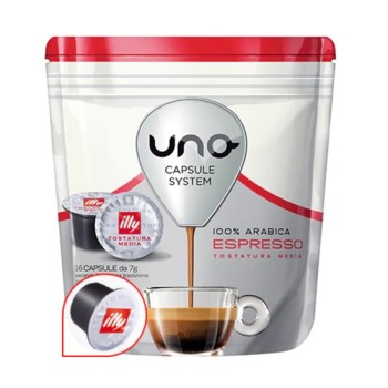Кава в капсулах Illy Caffe Tostatura Media 16 капсул формат Uno System