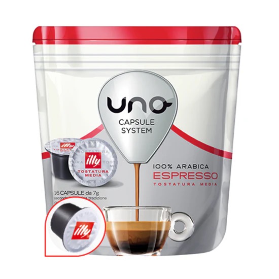 Кава в капсулах Illy Caffe Tostatura Media 16 капсул формат Uno System