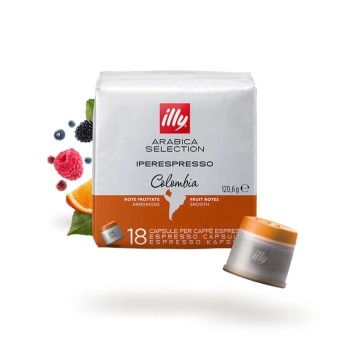 Кава в капсулах Illy Colombia, 18 капсул iperEspresso