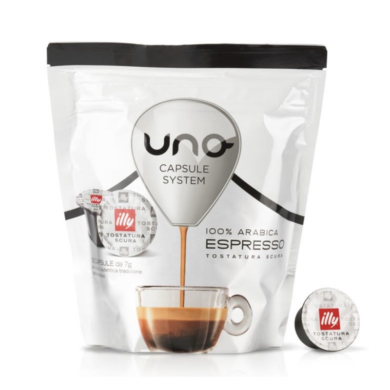 Кава в капсулах Illy Caffe Tostatura Scura 16 капсул формат Uno System Кава в капсулах Illy Caffe Tostatura Scura 16 капсул формат Uno System