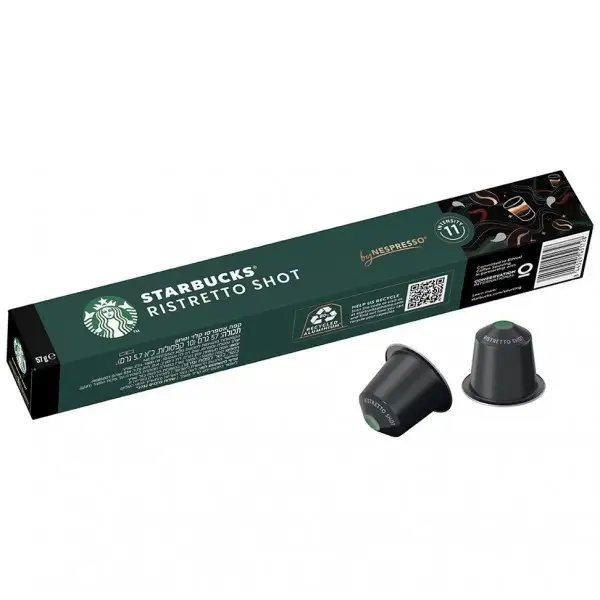 Кофе в капсулах Starbucks Ristretto Shot, 10 капсул Nespresso Кофе в капсулах Starbucks Ristretto Shot, 10 капсул Nespresso