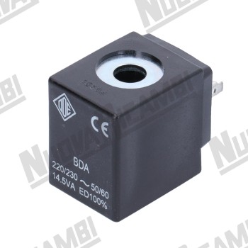 Котушка електромагнітного клапана ODE V220/50-60 14,5Вт, ширина 30мм - висота 39мм - глибина 42мм