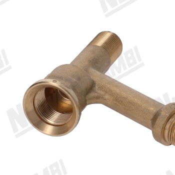 Латунний корпус парового/водяного клапана - з&#039;єднання штуцера Ø 3/8НР - для GAGGIA GD-GE/ LAVAZZA LB4800/ LA PAVONI BAR-HOTEL-PUB/ SAECO AROMA