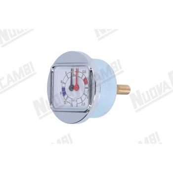 Манометр подвійної шкали 0-3/0-15 бар - з'єднання 1/8НР плоске - рамка Ø 70мм - корпус Ø 58мм для BRASILIA CENTURY