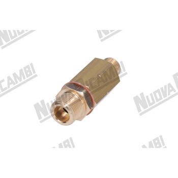 Запірний клапан 3/8НР-1/4НР, шестигранник 21мм - вис. 61мм