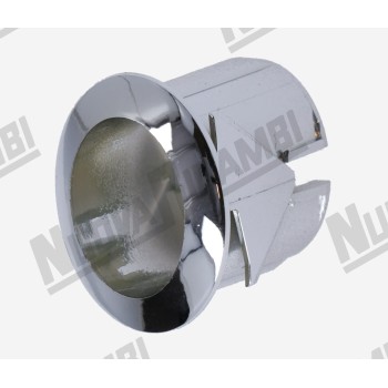 Срібна овальна опора кнопки - Ø 17x13мм - отвір 21x17мм - для BFC/ FIAMMA RST/ BRASILIA/ ROYAL