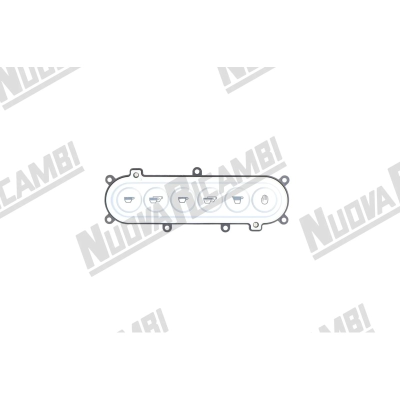 Сенсорна панель в зборі, 6 кнопок, для BRASILIA OPUS, 14 контактів