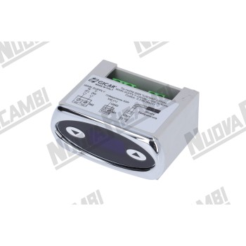 Цифровий терморегулятор PID "GICAR 9.3.00.50G11" - синій дисплей - 230Vac - 50/60 - корпус 62x51x29мм - рамка 70x31мм - оригінал FIAMMA RST (4.0.000.0947)