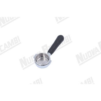 Бездонний портафільтр з ручкою "NR" M12 та фільтром (корзиною) 21гр для BRUGNETTI/BFC/ECM/ELEKTRA/EXPOBAR/LA SCALA/LA MARZOCCO/SANREMO/SV ITALIA/VIBIEMME/WEGA