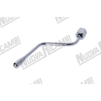 Хромована парова трубка "NR" в зборі - Ø 8мм - гайка 3/8ВР - довж. 170мм - для VBM/ ECM/ FIAMMA/ SANREMO/ BFC/ BRUGNETTI