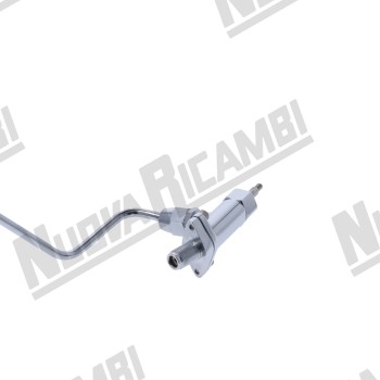 Хромований правий вузол клапана з паровою трубкою в зборі - для FAEMA E61/VBM (CUBO/REPLICA) / FIORENZATO (DUCALE/LIDO)