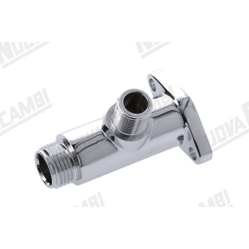 Хромований корпус парового/водяного клапана - з'єднання штуцера 3/8НР - для VBM REPLICA-CHIMAERA-CUBO/ FIORENZATO DUCALE-LIDO