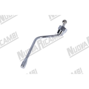 Ліва хромована сталева парова трубка "NR" в зборі - Ø 8мм - гайка 3/8ВР - довж. 205мм - для VBM REPLICA/ FAEMA E61