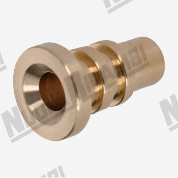 Латунна втулка направляючої пружини з&#039;єднання крана води/пари - Ø 14,8/10,2x6x21,2мм - для VBM/ ECM DE./ FIORENZATO/ GRIMAC