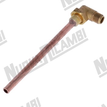 Кутова інжекторна трубка - Ø 8мм - 1/4НР-1/4НР - довж. 140мм - для BFC/ ROYAL