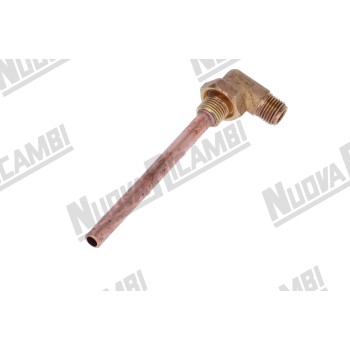 Кутова інжекторна трубка - Ø 8мм - 1/4НР-1/4НР - довж. 100мм - для BFC/ ROYAL