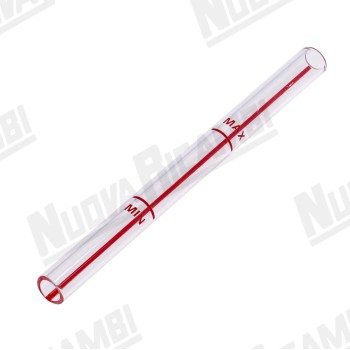 Шовкотрафаретне/градуйоване оглядове скло рівня Ø11X140мм для BFC