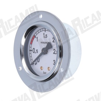 Манометр 1 шкала 0-3 бар, соединение 1/8НР плоское - рамка Ø 71мм - корпус Ø 52мм для FAEMA E/61