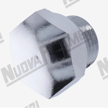 Хромована заглушка грибка головки групи типу E61 - M16 - вис. 19мм - шестигранник 22мм