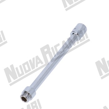 Хромований подовжувач парової трубки Ø 8мм - довж.110мм