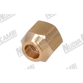 Гайка під хомут 1/4ВР - отвір Ø 8,5мм - вис. 16мм - шестигранник 17мм