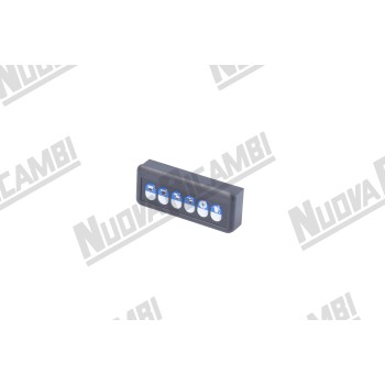 Тачпад GICAR на 6 кнопок для кофемашины VIVALDI SV ITALIA / ECM,  16 пин ( 9.9.08.82G )