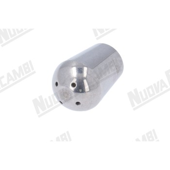 Паровий носик з нержавіючої сталі внутрішній - 1/8ВР - 4 отвори Ø 1,2мм - Ø 12,5x22мм - оригінал ECM DE