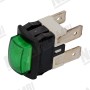 Зелений біполярний перемикач - 16А - 250В - отвір 13x20мм - оригінал ROCKET