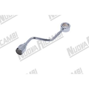 Хромована водяна трубка "NR" - Ø 8мм - з'єднання штуцера Ø 20мм - довж. 155мм - для FUTURMAT - ARIETE Хромована водяна трубка "NR" - Ø 8мм - з'єднання штуцера Ø 20мм - довж. 155мм - для FUTURMAT - ARIETE