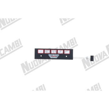 Мембрана панели кнопок для FAEMA E98/A RESTYLING/CIMBALI M27, 176X49 мм, плоская, 8 контактов